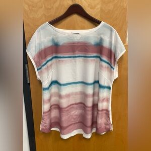 Lane Bryant Mixed Material Plus Size Blouse, Size 18/20